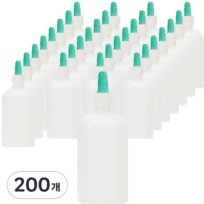 신도공업㈜ 말랑이 PE60cc 긴마개 일회용 물약병, 200개