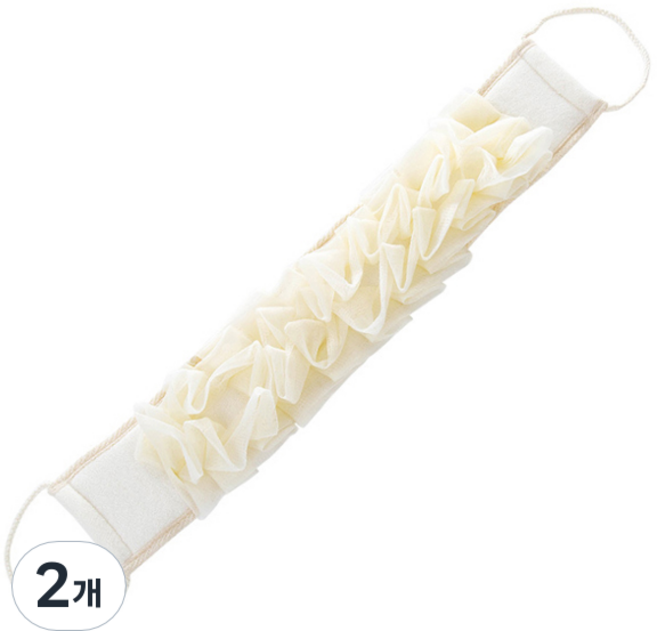 블럭마트 샤워타올, 옐로우, 2개, 1개입