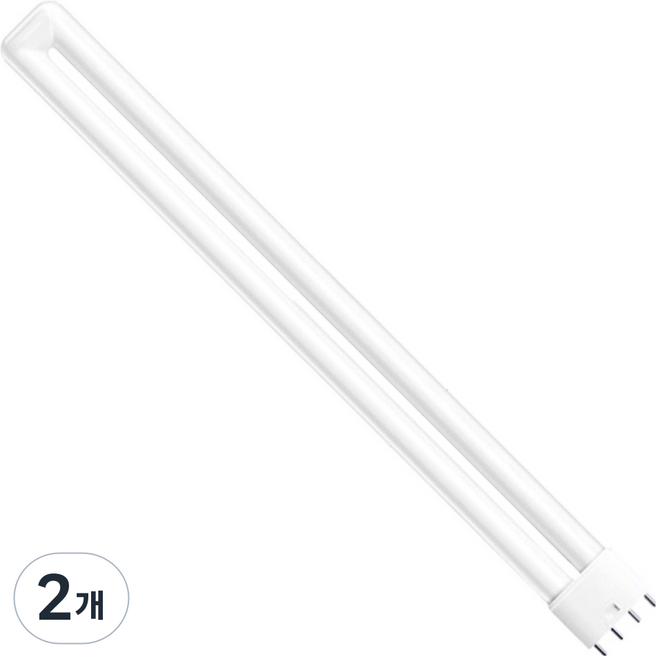 오스람 삼파장 이관형광등 Dulux L 55W/840, 주백색, 2개