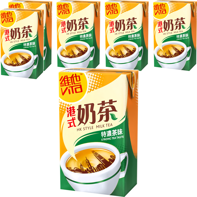 ViTa 維他 港式奶茶 特濃茶味飲品, 250ml, 6入