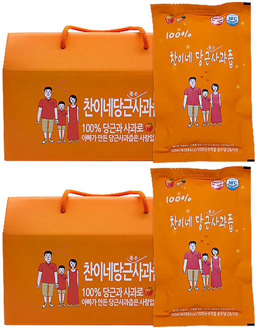 찬이네과수원 당근사과즙, 100ml