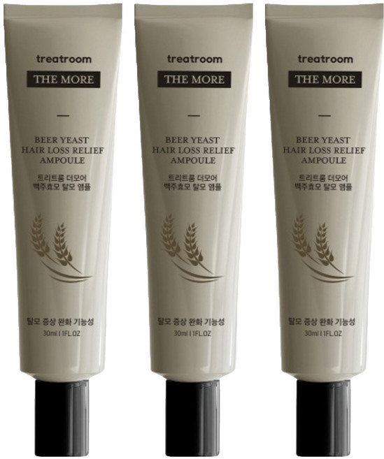treatroom 啤酒酵母護髮安瓶, 30ml, 3個