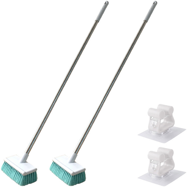 핌 커브 롱 밀대솔 소프트 + 이지 벽걸이, 혼합색상, 2세트