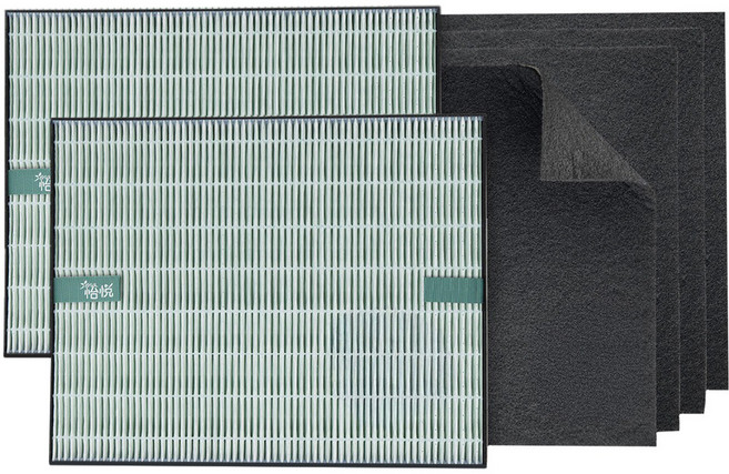 怡悅 HEPA抗菌濾心 2片 + 活性炭濾網 4片組合 適用Coway AP-1216L空氣清淨機, 單一商品, 1組