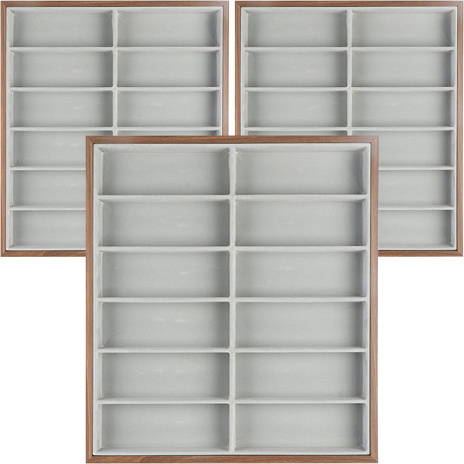 안경진열대 우드 12칸, 혼합색상, 3개