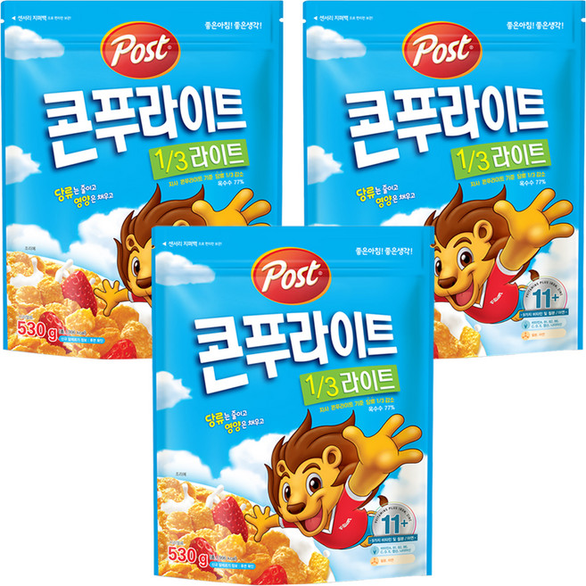 콘푸라이트 라이트 시리얼, 530g, 3개