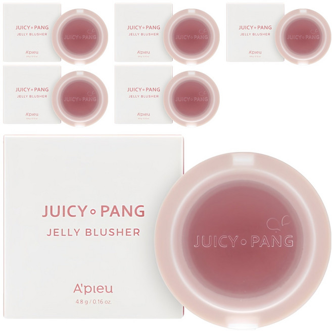 어퓨 과즙팡 젤리 블러셔 4.8g, RD01 이제그만사과해, 6개
