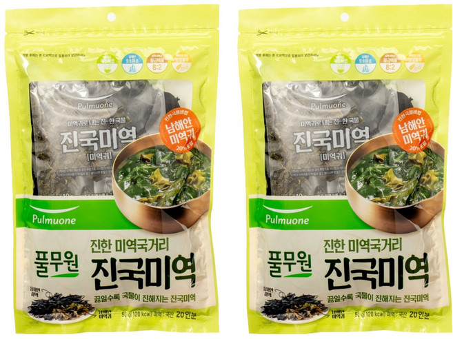Pulmuone 圃美多 乾海帶芽, 2包, 50g