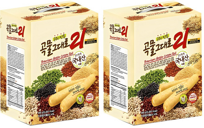 Gokmulgeudaero21 21種穀物捲心棒, 900g, 2盒