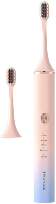 HYUNDAI 現代 超高頻電動牙刷, OC-013, 粉色, 1支