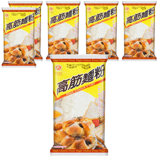 義峰食品 高筋麵粉, 500g, 6包