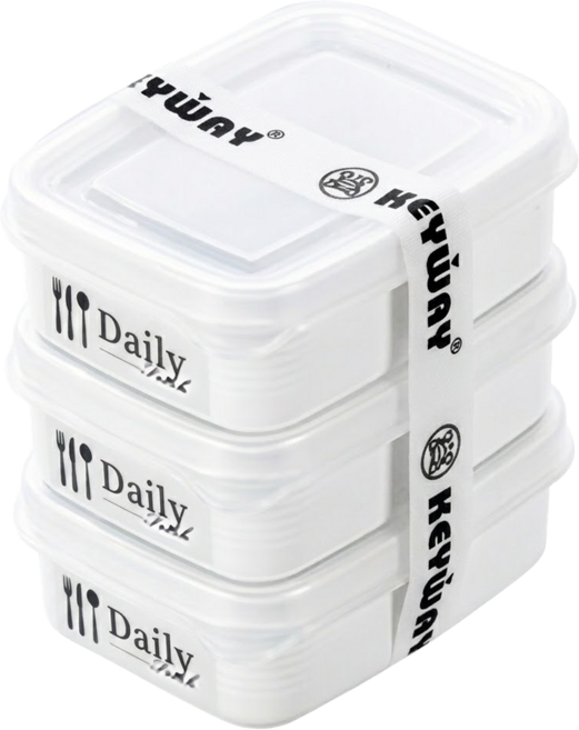 KEYWAY 聯府 每日長型保鮮盒 GAR-1003 100ml, 1組, 3個