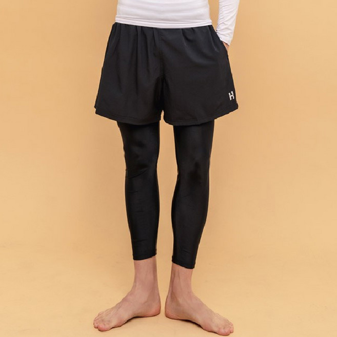 헤링본 남성용 몬스터 워터 반바지레깅스 AC501