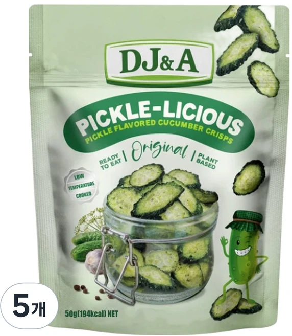디제이앤에이 피클리셔스, 50g, 5개 - 쿠팡