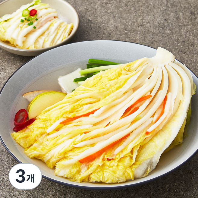 농가식품 백김치, 1.5kg, 3개