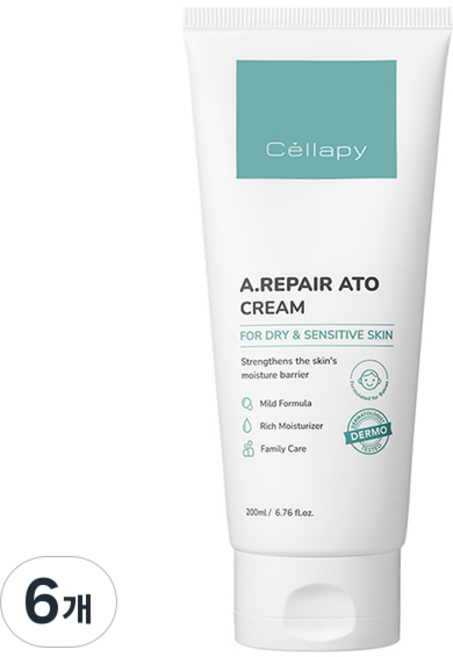 셀라피 에이리페어 아토 크림, 200ml, 6개
