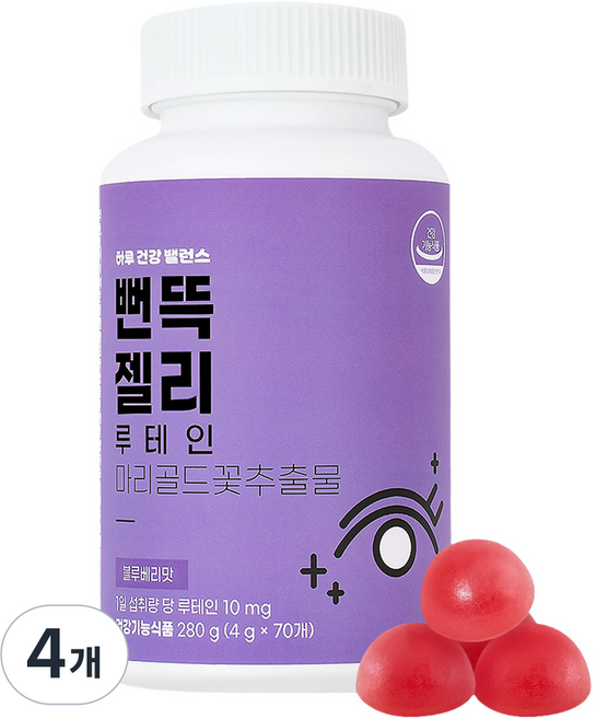 니몸내몸 뻔뜩젤리 루테인 젤리 280g, 70정, 4개