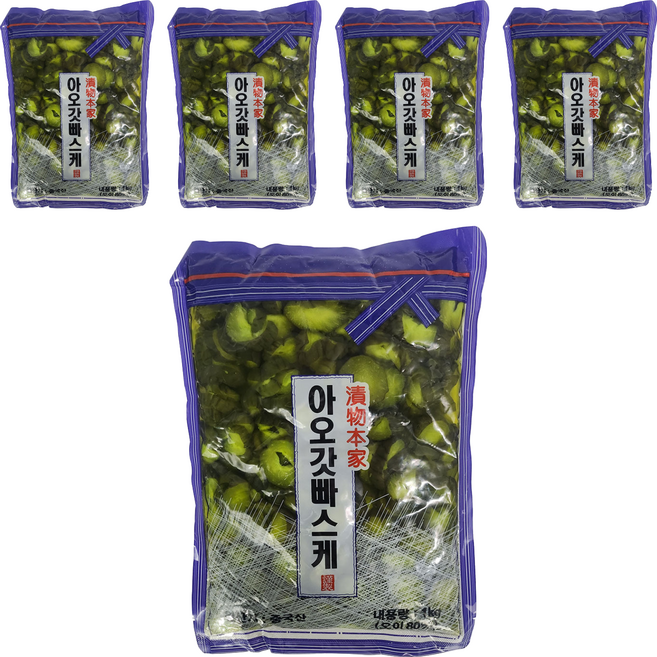 Hana Toho Food 醋漬小黃瓜, 5個, 1kg