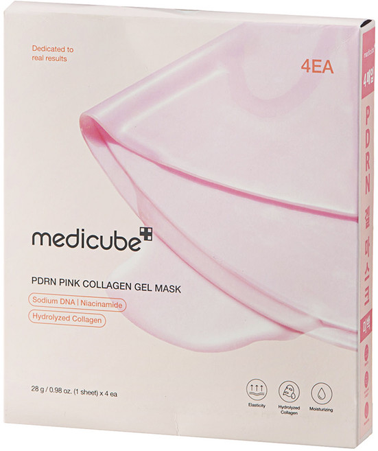 medicube PDRN 粉紅膠原蛋白凝膠面膜, 4入, 1個