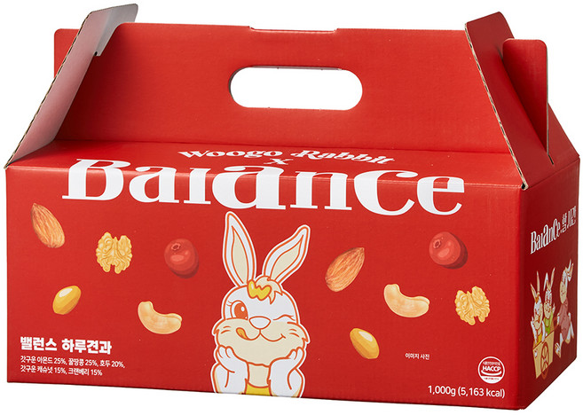 우고래빗 밸런스 하루견과 50p 선물세트 1kg, 1세트