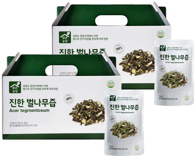 맑은농장 진한 벌나무즙 30p, 3L, 2개