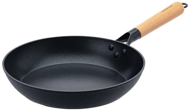 cook power 鍋寶 日式原木黑鍛八層不沾鍋平煎鍋 IH/電磁爐適用, 1個, 26cm