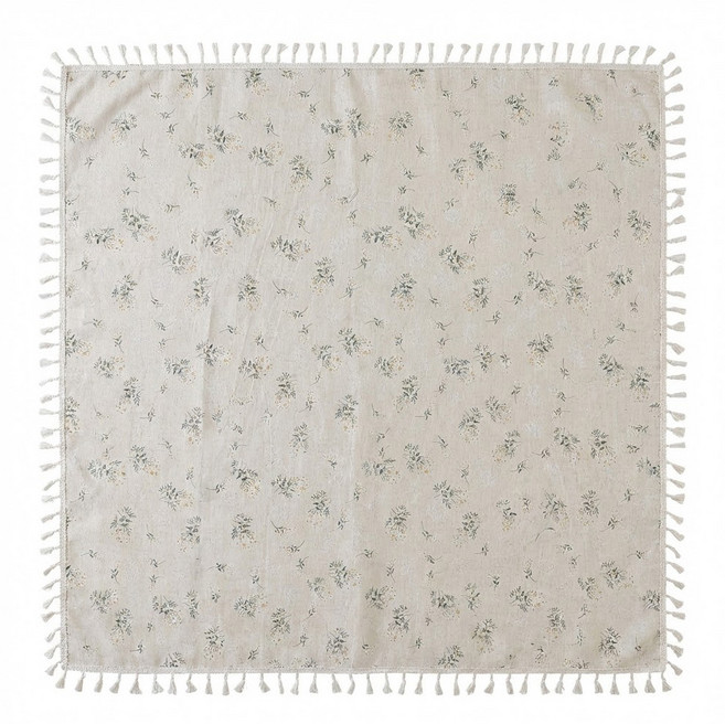 桌布, 1個, 100 x 140cm, 白色 法式小碎花