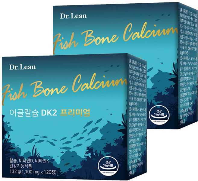닥터린 어골칼슘 DK2 프리미엄 132g, 2개, 120정