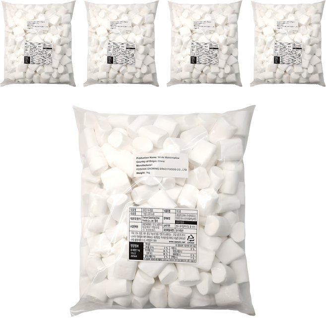 삼진 화이트 마시멜로, 1kg, 5개
