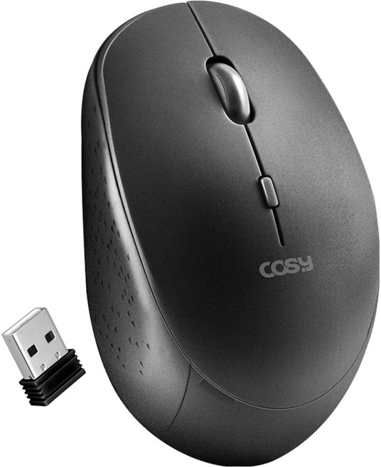 코시 무소음 무선 마우스, M4091WL, 블랙