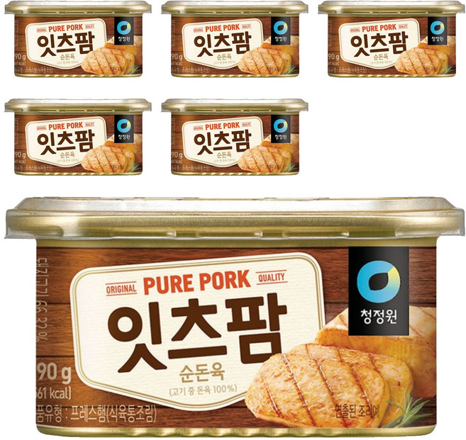 청정원 잇츠팜 햄통조림, 190g, 6개