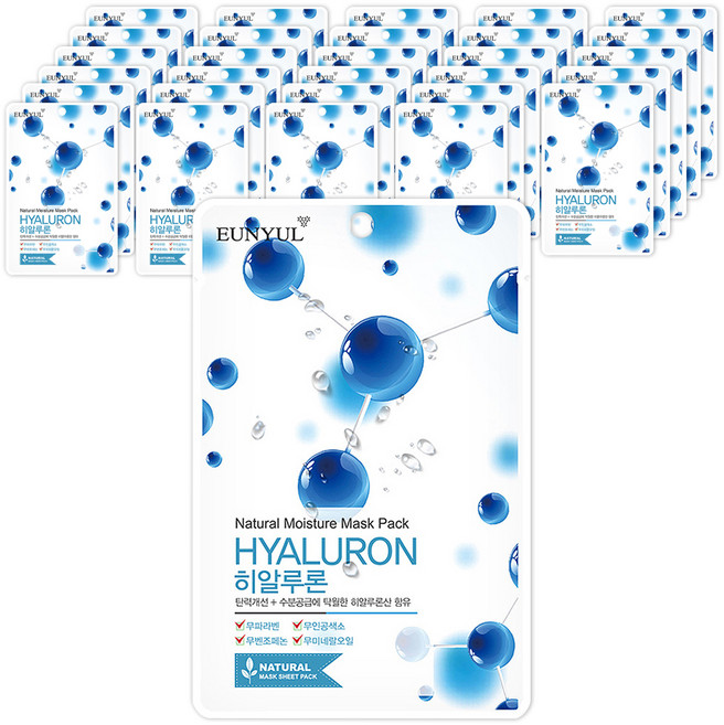 은율 내츄럴 히알루론 마스크팩, 1개입, 250개