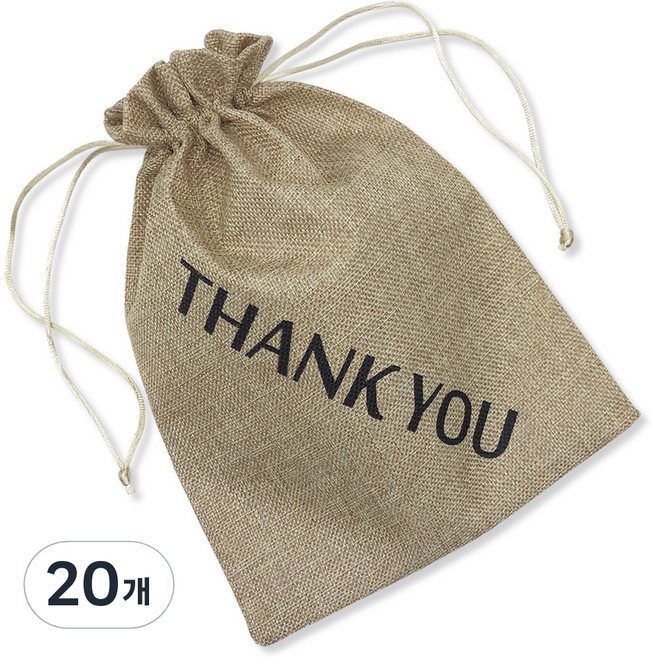 미르코리아 땡큐 유리병 파우치 1호, 혼합 색상, 20개