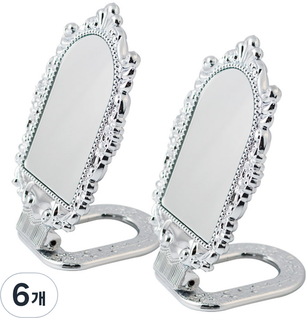 세븐스타 라비나 스탠드거울 소, 실버, 6개