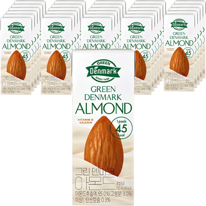 그린덴마크 아몬드, 190ml, 72개