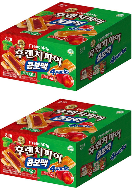 해태제과 후렌치파이 콤보팩, 768g, 2개