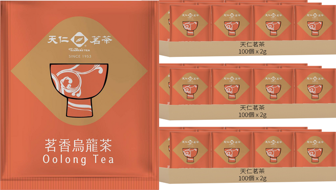 天仁茗茶 烏龍茶, 2g, 100個裝, 3套