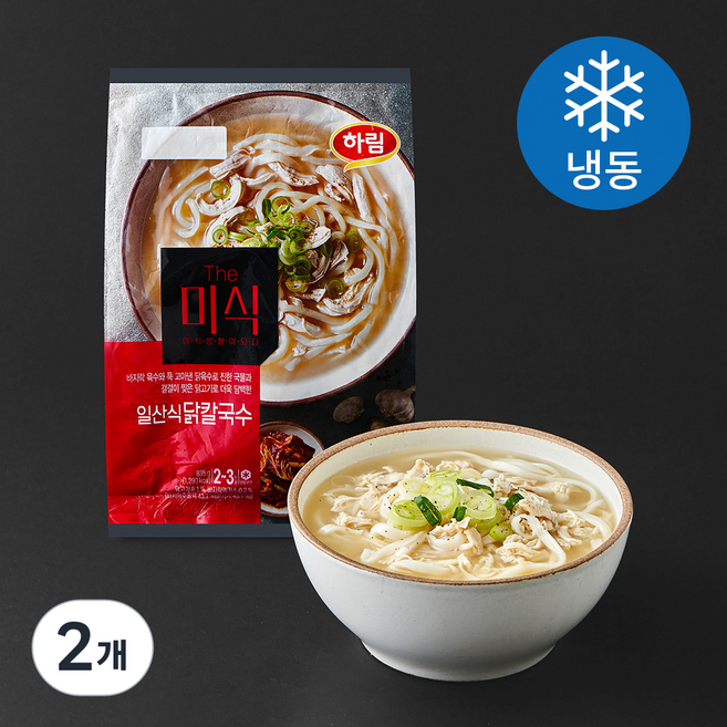 더미식 일산식 닭칼국수 2~3인분 (냉동), 835g, 2개