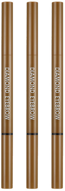 리르 다이아몬드 아이브로우 0.35g, 03 내추럴 브라운, 3개