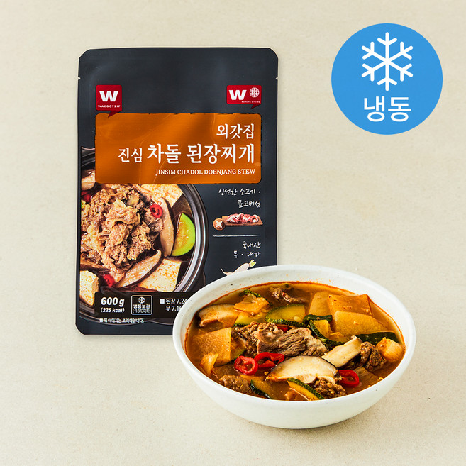 외갓집 진심 차돌 된장찌개 (냉동), 4개, 600g