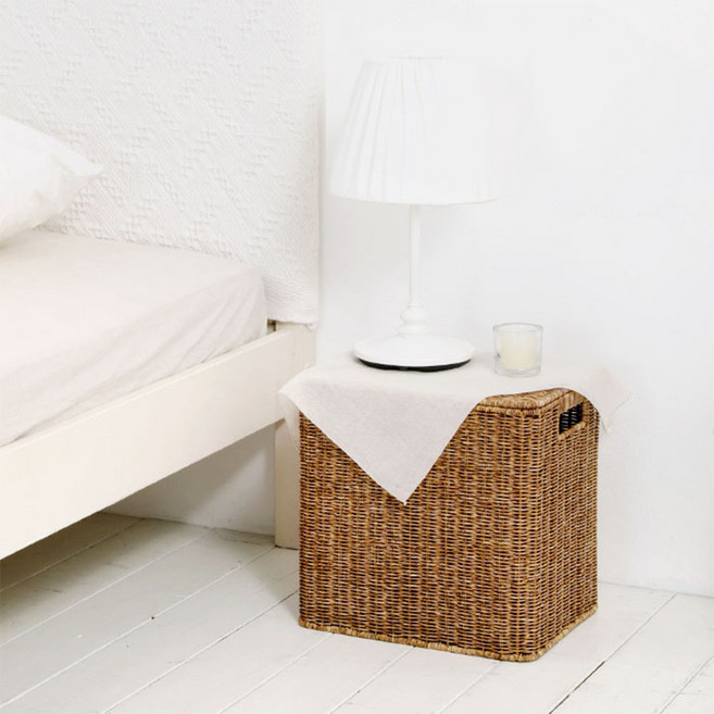 하우스레시피 PP라탄 바스켓, 브라운, 1개