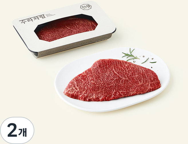 수라차림 한우 1++ No.9 광양식 숯불구이, 150g, 2개