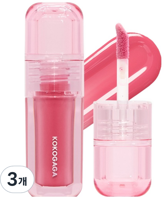 코코가가 냥젤리 글로우 립틴트, 딸기젤리, 3개
