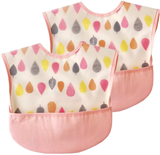 bellemaison 寶寶圍兜, 橙樹葉, 2件, 1組