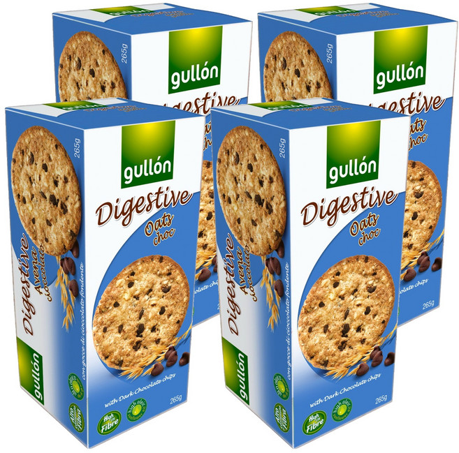 구욘 다이제스티브 귀리 초코칩 쿠키, 265g, 4개