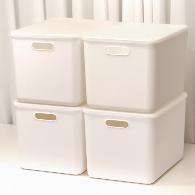 아임홈리빙 지니 팬트리 바스켓, 화이트, 4개