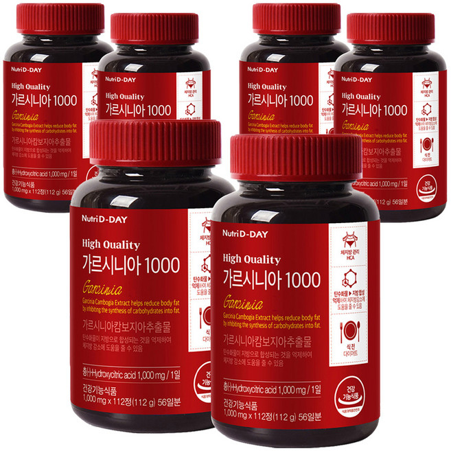 Nutri D-DAY 藤黃果錠, 112顆, 6罐