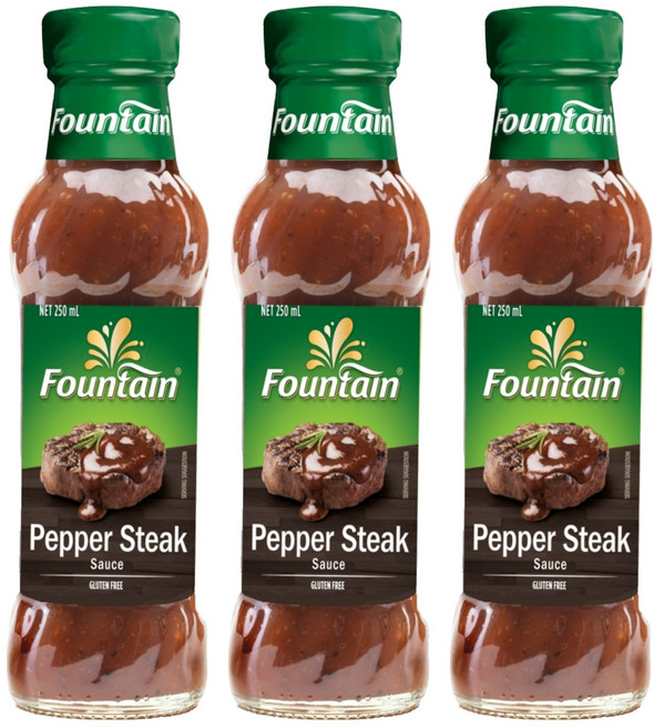파운틴 페퍼 스테이크소스, 250ml, 3개