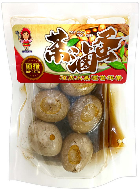 譽方媽媽 頂級大葉種普洱茶滷蛋, 6顆, 1包