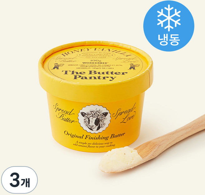 더버터팬트리 바닐라 허니 버터, 100g, 3개